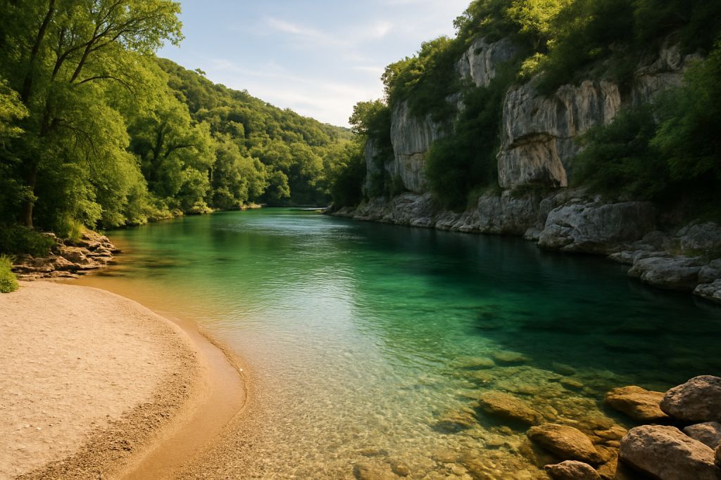 Plages de rivière secrètes près d’Avignon
