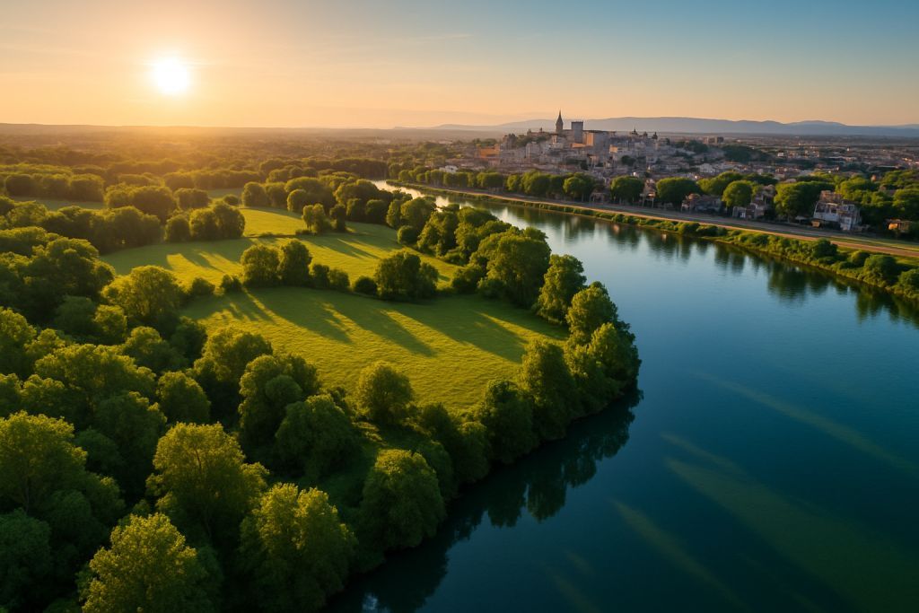 Île de la Barthelasse : havre à Avignon
